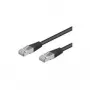Wentronic Goobay CAT 5e patch kábel, SF/UTP, čierny, 10 m - CCA medená zmes (68667)