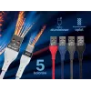 Tracer 47486 USB A - Lightning M/M 1m kábel červený