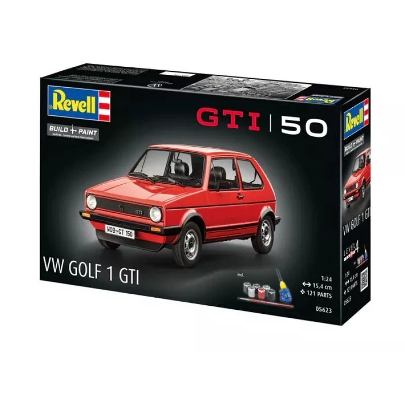 Plastový model auta REVELL VW Golf1 GTI 50 rokov mierka 1:24