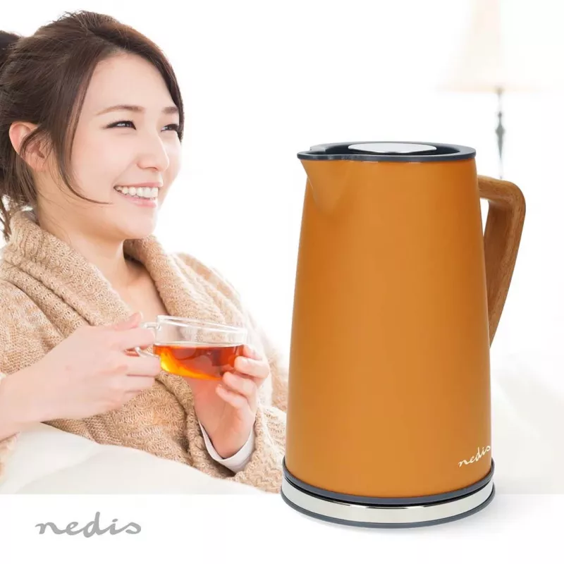 Nedis KAWK510EOR elektrická kanvica, 1,7 l, oranžová