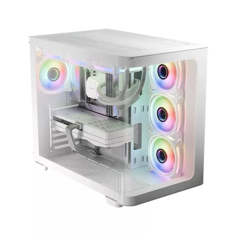 LC-Power Gaming 8001W Pro-Storm Light Midi-Tower ATX skriňa, biela (LC-8001W-ON)