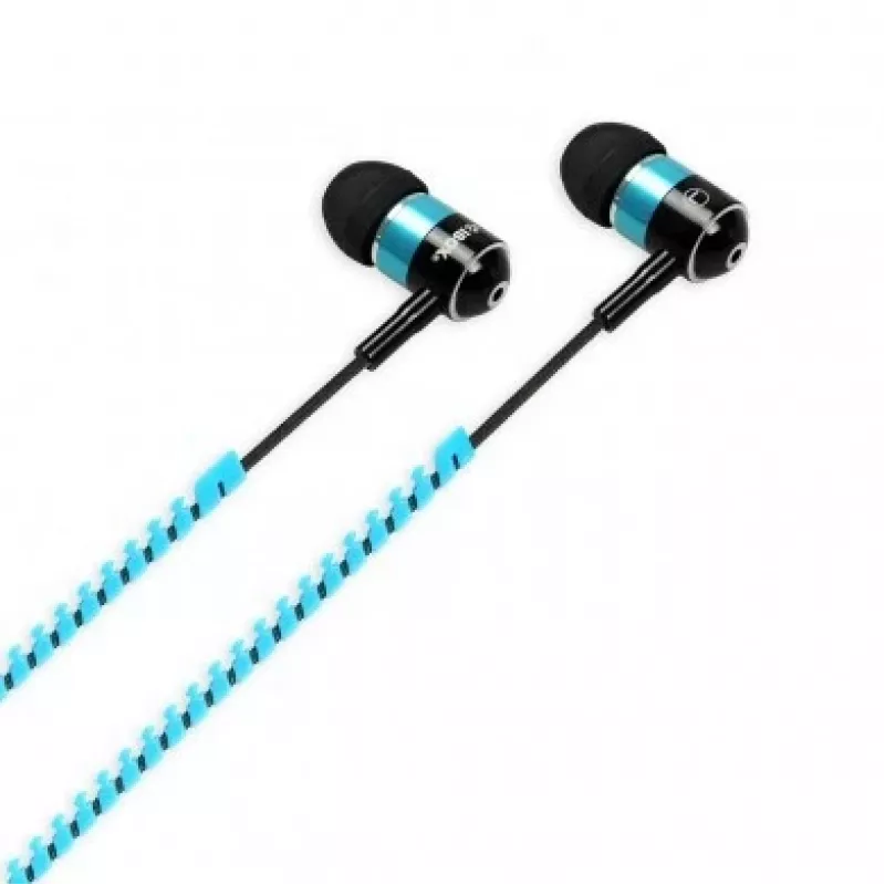 In-ear slúchadlá s dizajnom na zips a mikrofónom