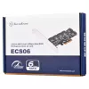 SILVERSTONE Serial ATA radič SST-ECS06 — PCIe karta so 6 SATA portami
