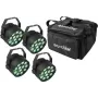 EUROLITE sada 4x LED PARty TCL Spot + Soft-Bag (20000540)