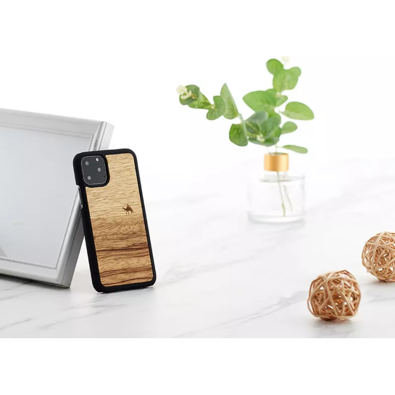 Puzdro na smartphone man and wood pre iPhone 11 Pro — terra čierna