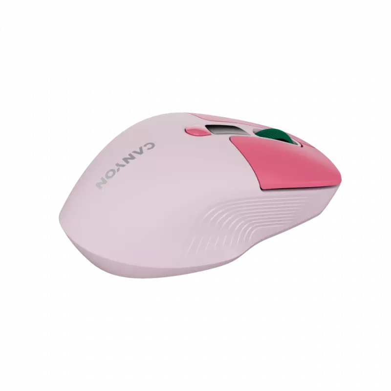 Canyon MW-26 - 2in1 bezdrôtová optická myš Bluetooth / 2,4 GHz - tichá - ružová