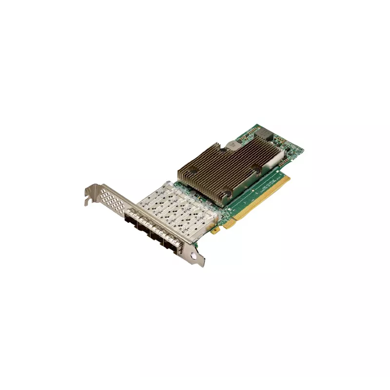 Hewlett Packard Enterprise Broadcom BCM57504 – sieťový adaptér – PCIe 4,0 x16 – 10Gb Ethernet / 25Gb Ethernet SFP28 x 4 – pre Apollo 4200 Gen10, ProLiant DL345 Gen10, DL360 Gen10,