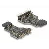 DeLOCK 60045 káblový adaptér 9-pin USB 2.0 2 x 9-pin header čierny