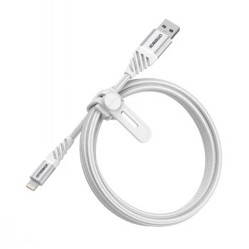 USB-A na Lightning kábel OTTERBOX 1 m — Cloud White, konektor samec USB-A na konektor samec Lightning