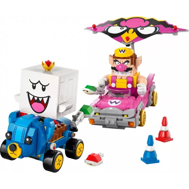 LEGO stavebná hračka sada 72038 Super Mario Mario Kart Wario King Buu Huu – postavy a prvky trate