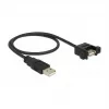 USB kábel DeLOCK 85461 USB 2.0 0,5 m čierny