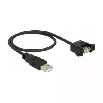 USB kábel DeLOCK 85461 USB 2.0 0,5 m čierny