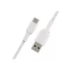 USB kábel Belkin CAB002BT1MWH 1 m USB A na USB C biely