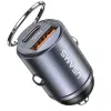 Auto nabíjačka usams C38 30W — 1x USB-A + 1x USB-C rýchle nabíjanie