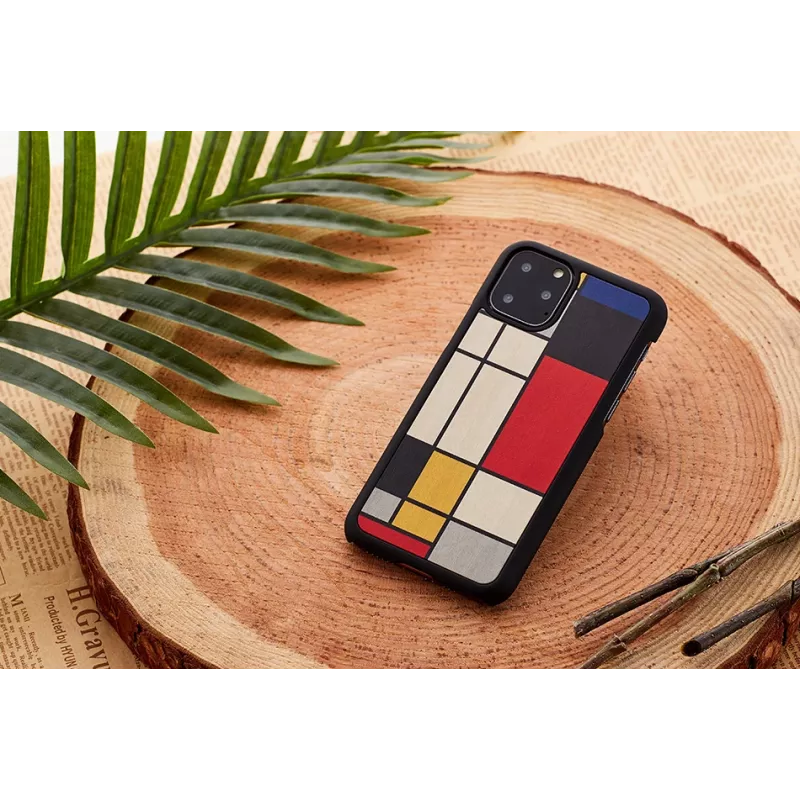 Puzdro na smartphone man and wood pre iPhone 11 Pro Max — wood čierna