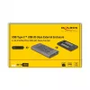 Puzdro na SSD DeLOCK 42027 sivé M.2 10 Gbit/s USB Type-C