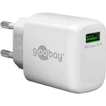 Goobay USB rýchlonabíjačka QC 3.0 (18 W) biela (61672)