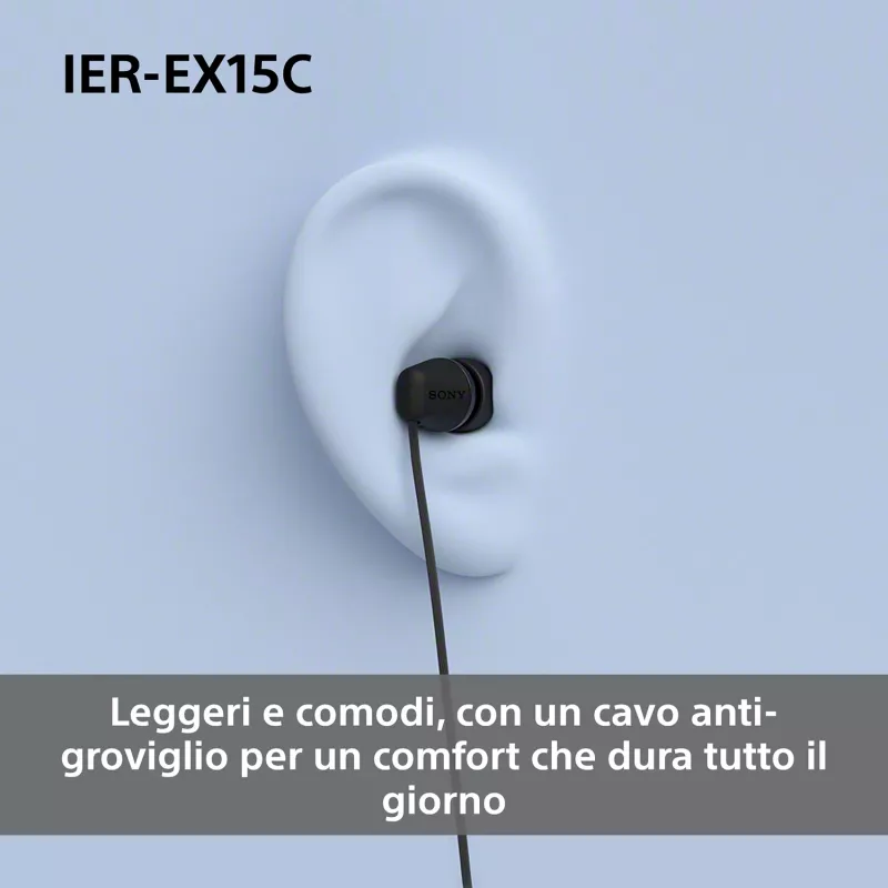 Sony IER-EX15C headset káblový in-ear hovory/hudba USB Type-C ružový