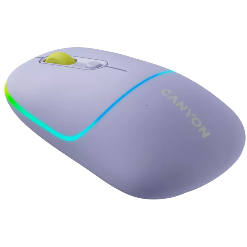 CANYON myš MW-22 2in1 BT/ Wireless levanduľová