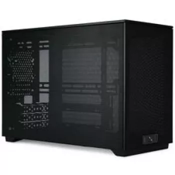 Mini ITX/ATX PC skriňa ssupd Meshroom D (CS-MRD-BK-1) — kompaktná čierna skriňa s Mesh panelmi