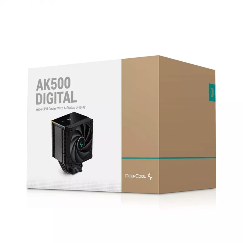 Vzduchový chladič DeepCool AK500 Digital 12 cm čierny 2,19 mmH2O