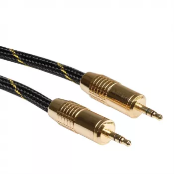 ROLINE GOLD 3,5 mm audio prepojovací kábel konektor samec / konektor samec 5,0 m (11.09.4285)