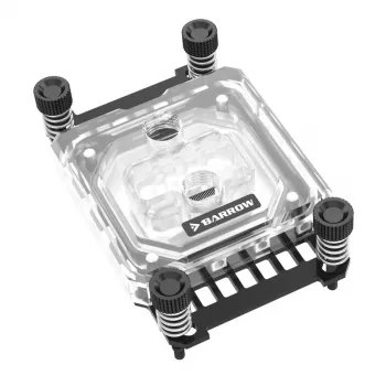 Vodný blok Brimarex BARROWCH LTYK3A-04 V2 pre AMD socket AM4/AM5, akryl, čierna
