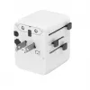 Cestovný napájací zdroj GEMBIRD TPA-1A2C20-01-W — 20 W, USB-A (18 W) + 2× USB-C (20 W), zástrčka typ E, biela