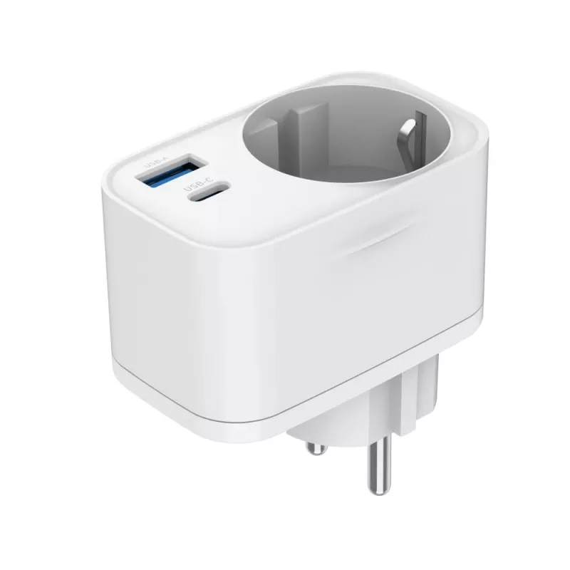 NABÍJAČKA USB UNIVERZÁLNA 20W BIE/2P AC TA-ACPDQC20-01-W GEMBIRD