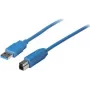 USB kábel ShiverPeaks 5 m USB 3.2 Gen 1 USB A na USB B modrý