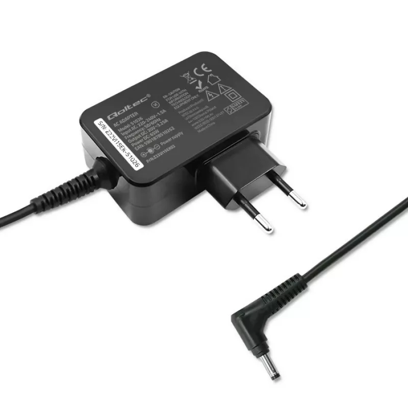 Qoltec 51026 napájací zdroj/menič interiér/exteriér 65 W čierny