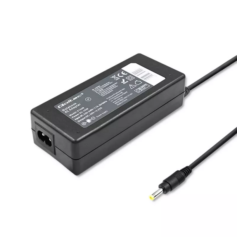 Qoltec 51509 45W napájací zdroj pre Lenovo | 45W | 20V | 2,25A | 4,0*1,7 | + napájací kábel