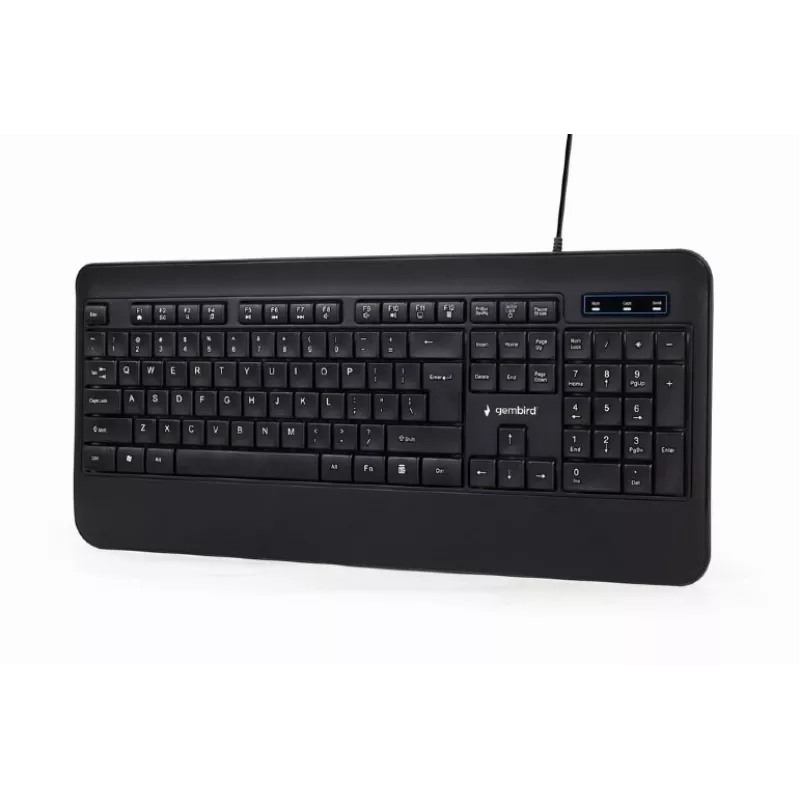 KLÁVESNICA MULTIMEDIÁLNA USB ENG/ČIERNA KB-UML-03 GEMBIRD