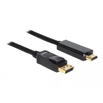 Delock kábel DisplayPort 1.1 konektor samec > High Speed HDMI-A konektor samec pasívny 2 m čierny (82587)