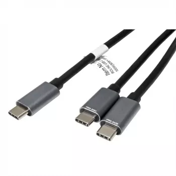ROLINE - USB kábel - 24-pin USB-C (M) na 24-pin USB-C (M) - USB 2.0 - 1,85 m - USB napájanie (100 W) - čierny (11.02.8308)