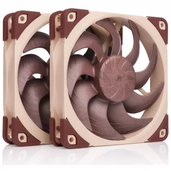 Počítačový ventilátor Noctua NF-A12X25 G2 PWM SX2-PP 120 mm, 12 V, 1800 ot/min, 107,3 m³/h, SSO ložisko, balenie 2 ks, béžová