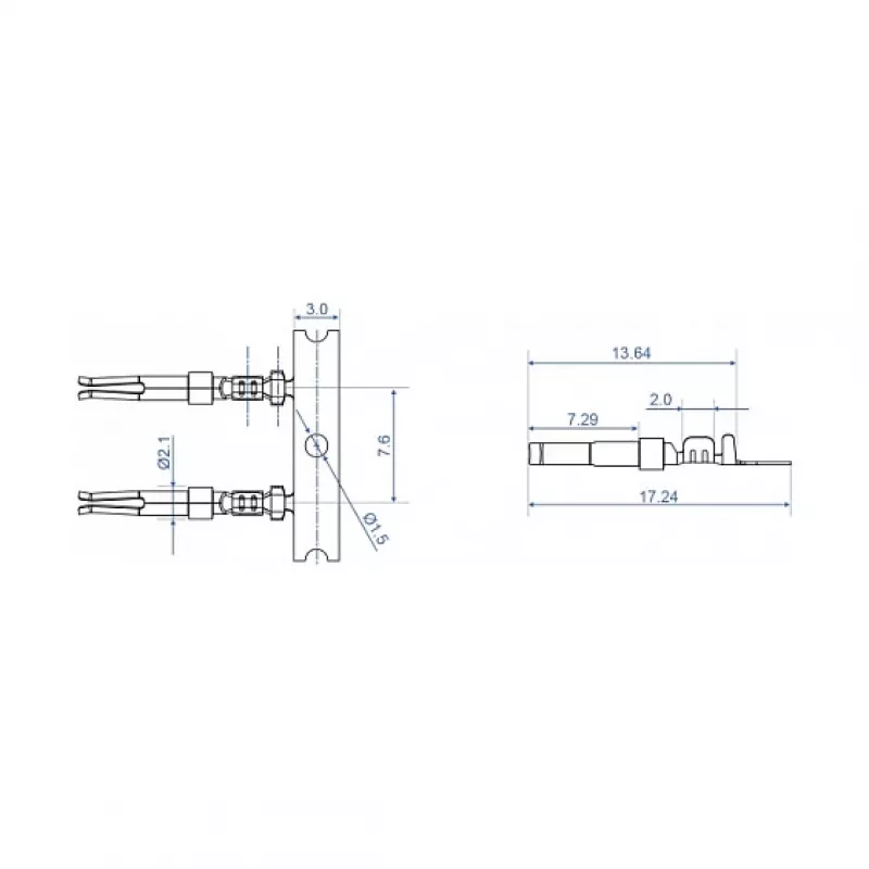 Krimpovacie kontakty D-Sub DeLOCK 66727