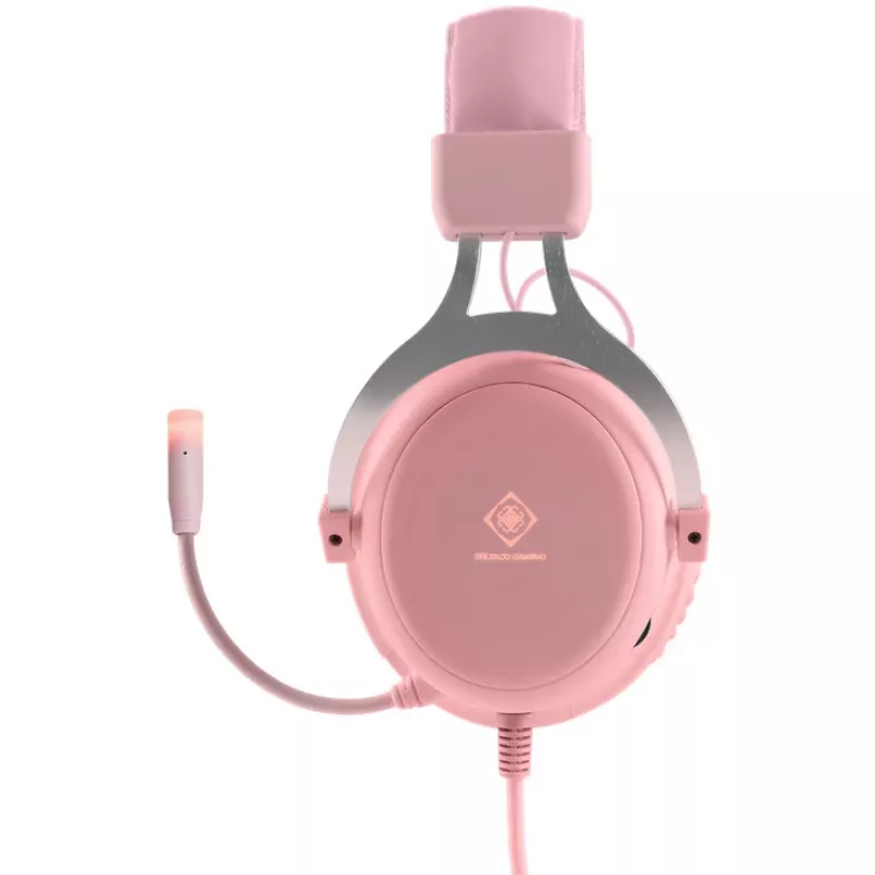 Deltaco GAM-030-P slúchadlá a headset káblové s čelenkou herné USB Type-A ružová (GAM-030-P)