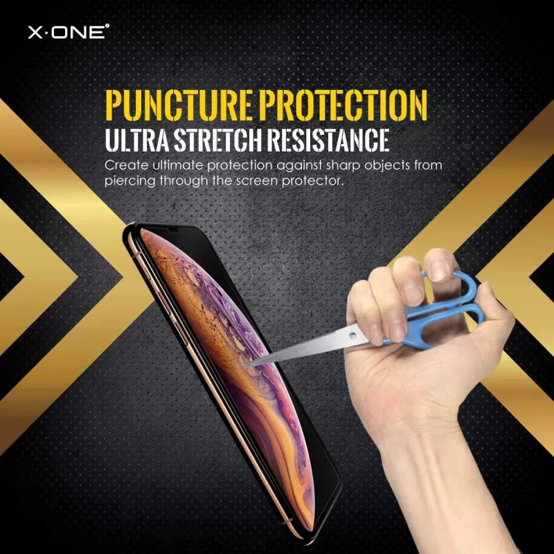 Ochranná fólia displeja Shock Eliminator X-ONE pre iPhone 7 Plus – čierna