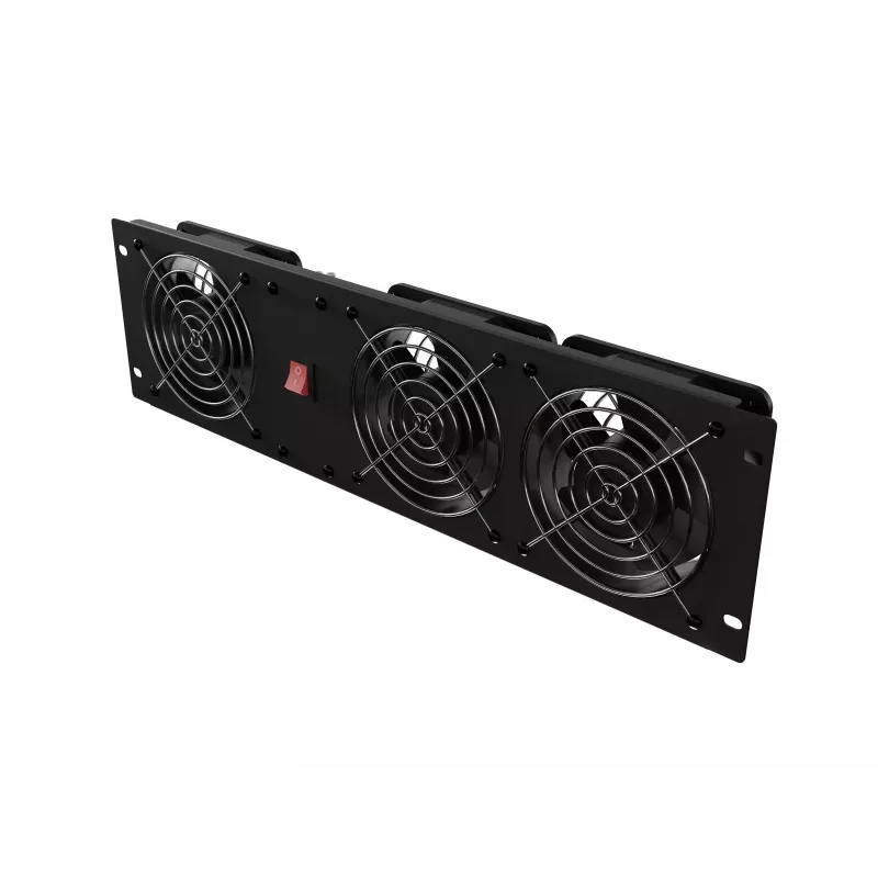 Ventilačný panel LANBERG AK-1506-B 19 palcov s 3 ventilátormi 230V čierny