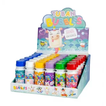 Súprava na bubliny Tuban DISPLAY SMALL SOAP BUBBLES MIX 36 KS. x 60 ml