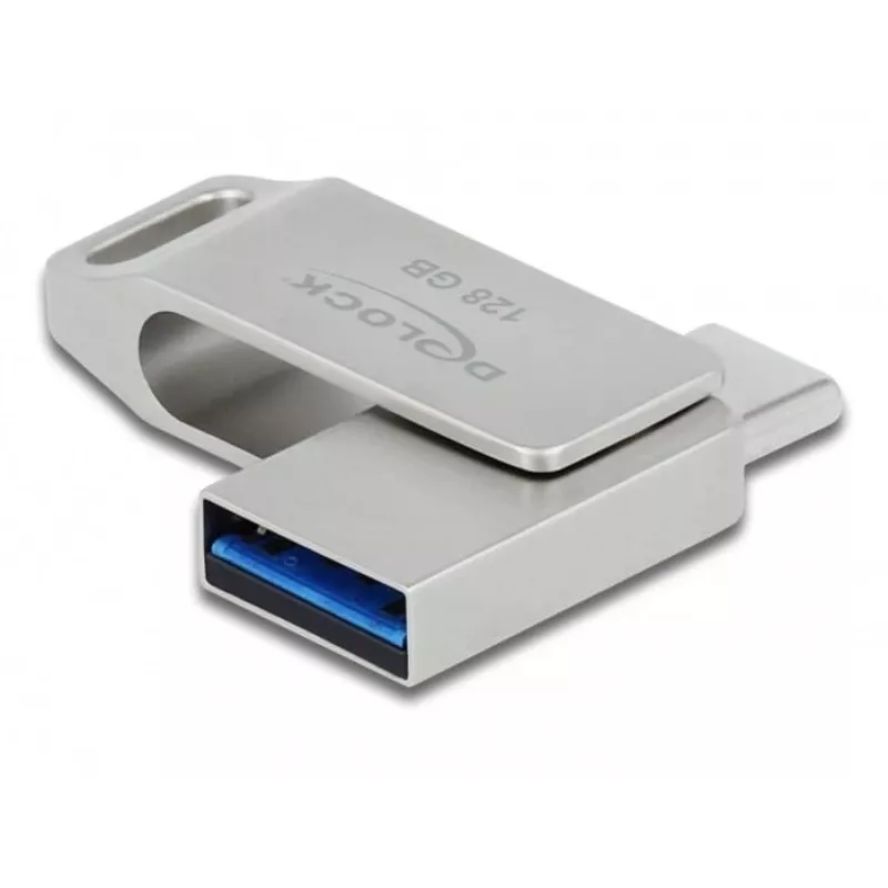 USB flash disk DeLOCK 128 GB USB-C Type-A otočný model