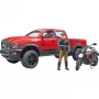 Dodge RAM 2500 Power Wagon s prívesom a motorkou Ducati 02502 BRUDER