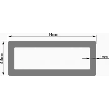 EUROLITE prázdna trubica 14x5,5mm číra LED pás 2m (51202702)