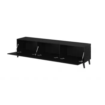 Cama RTV skrinka NOVA 186x40x48 matná čierna