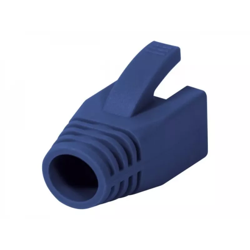 Logilink | priechodka na odľahčenie RJ45 konektora, 8,0 mm (50 ks) | MP0035B | modrá