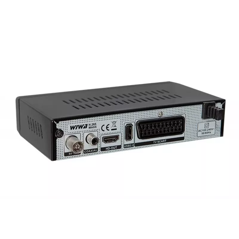 TV prijímač WIWA H.265 MAXX — DVB-T / DVB-T2 digitálny tuner s podporou H.265 (HEVC)