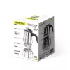 Moka kanvica Maestro MR-1660-9, kávovar na sporák pre 6 šálok, čierna