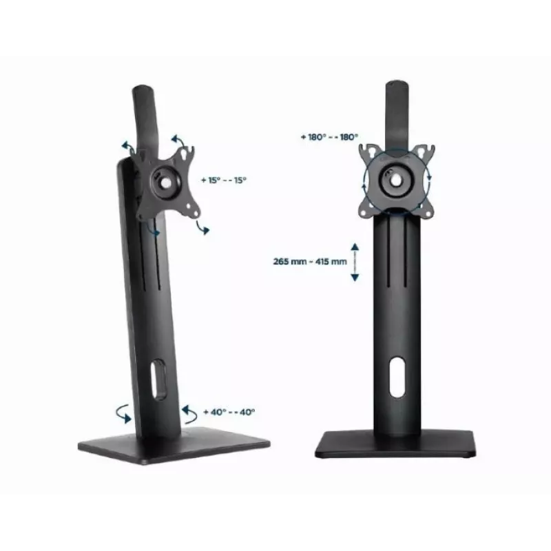 Gembird MS-D1-01 monitor stolový stojan výškovo nastaviteľný čierny