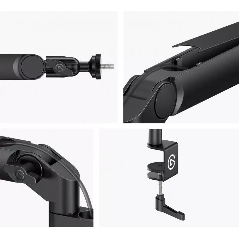 Mikrofónne rameno Elgato Wave Mic Arm Low Profile — nastaviteľné nízkoprofilové rameno pre štúdio a streaming